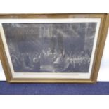 LARGE STEEL PLATE ENGRAVING 'The Coronation of Her Gracious Majesty Queen Victoria' cut and