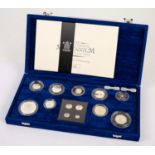 ROYAL MINT "THE UNITED KINGDOM - MILLENNIUM SILVER COLLECTION" LIMITED EDITION PROOF SILVER SET OF