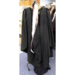 1940s MANCHESTER UNIVERSITY GRADUATION GOWN, with ermine trimmed cape supplied by Thomas Brown &