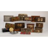 SELECTION OF EARLY TO MID TWENTIETH CENTURY AND OTHER TINS, to include; embossed 1935 Jubilee tin