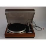 VINTAGE RECORD PLAYER LINN SONDEK LP12 with Grace G-707 tonearm. Housed in original wood casing with