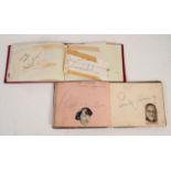 CIRCA 1930's to 1940's AUTOGRAPH BOOK containing autographs obtained at Manchester theatres some