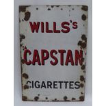 ENAMEL ADVERTISING SIGN ?WILLIS?S CAPSTAN CIGARETTES?, 91 x 61cm (36? x 24?)