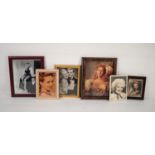 APPROXIMATELY 60 FRAMED PHOTOGRAPHS OF BETTY GRABLE, a few autographical or secretary signed,