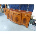 WADE FURNITURE, GOOD QUALITY GEORGIAN STYLE DINING ROOM SUITE OF 10 PIECES, COMPRISING; ATTRACTIVE