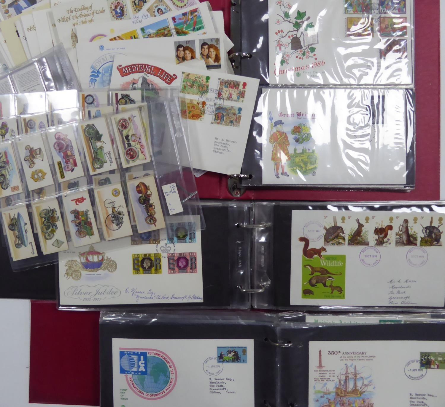 SELECTION OF GB FDC?S TO THREE BINDERS , plus loose . Many are handwritten . Also included various