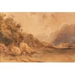 ANTHONY VANDYKE COPLEY FIELDING RWS (1787 - 1855) Watercolour Lakeland Landscape Signed and dated
