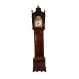 THOMAS PERCIVAL, LONDON, GEORGE III FIGURED DARK MAHOGANY LONG CASED CLOCK with eight day striking