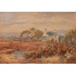 JAMES AITKEN (act. 1880-1935) WATERCOLOUR DRAWING Cottage in a landscape Signed 9 ¼? x 13 ½? (23.5cm