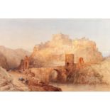 SAMUEL READ (1815-1883) WATERCOLOUR DRAWING ?Toledo? Signed and titled 14? x 20 ½? (35.5cm x 52cm)