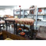 TWO VARIOUS REGENCY MAHOGANY SINGLE CHAIRS