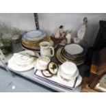 QUANTITY OF MIXED CERAMICS TO INCOUDE; ROYAL ALBERT, ROYAL DOULTON 'SIR TOBY BELCH' PLATE, CROWN