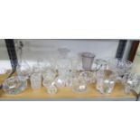 COLLECTION OF CUT GLASS ITEMS TO INCLUDE VASES, BOWLS, BON BON DISHES ETC....