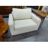 JOHN LEWIS SINGLE ARMCHAIR/DAY BED IN CREAM UPHOLSTERY