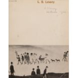 L.S. LOWRY FRAMED ARTS COUNCIL 1966 RETROSPECTIVE CATALOGUE The pictorial cover signed and dated