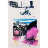 HAROLD RILEY (b.1934) ARTIST SIGNED LIMITED EDITION COLOUR PRINT ?Sketch-Book Sheet-1963 Oldham? (