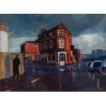 DAVID L. COGGINS (TWENTIETH/ TWENTY FIRST CENTURY) ACRYLIC ?The Dutton Arms, Dutton Street? Signed