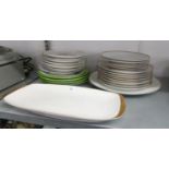 QUANTITY OF VARIOUS ROSENTHAL, GERMANY TABLEWARE, HUTSCHENREUTHER TABLE WARES ETC.....