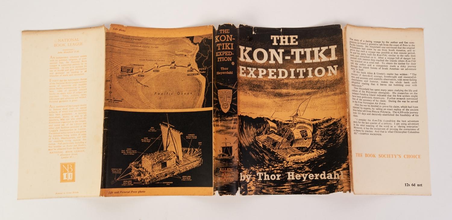 TRAVEL EXPLORATION-Thor Heyerdahl- The Kon Tiki Expedition, published by Allen Unwin, 1950 1st - Image 6 of 6