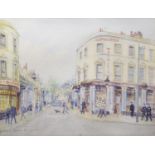 L.H. ALLSOP (TWENTIETH CENTURY) WATERCOLOUR DRAWING 'Victoria Grove, Kensington' signed 8 1/4" x 11"