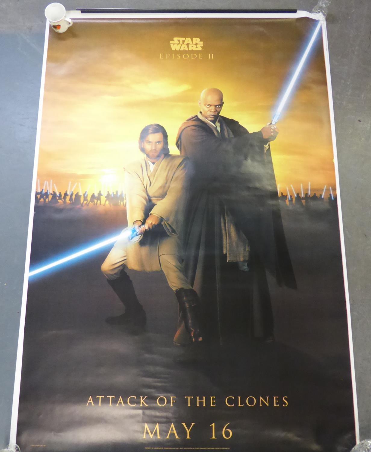 STAR WARS, EPISODE II, THE ATTACK OF THE CLONES, MAY 16', FOUR LARGE ADVERTISING POSTERS, each - Image 2 of 4