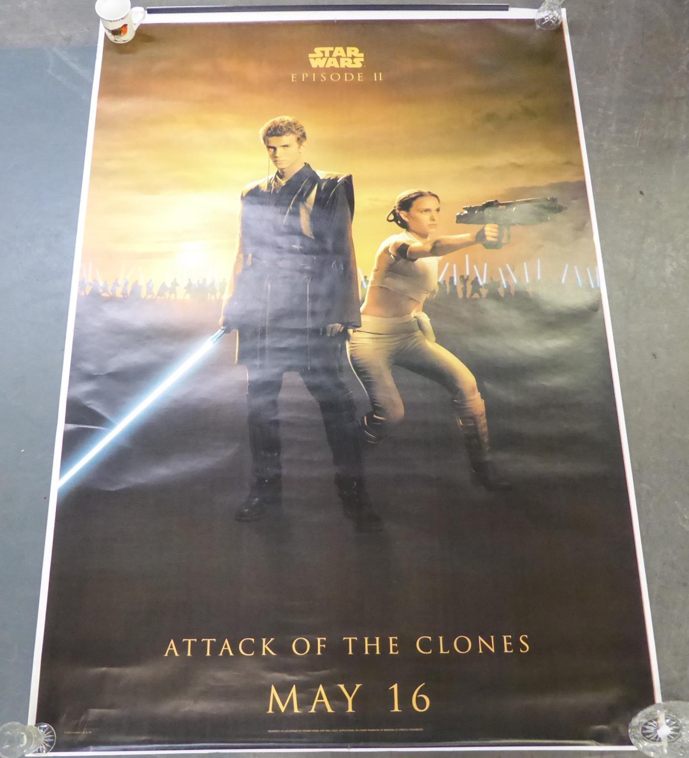 STAR WARS, EPISODE II, THE ATTACK OF THE CLONES, MAY 16', FOUR LARGE ADVERTISING POSTERS, each