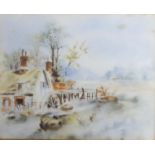 JESSIE HENDERSON McLELLAN (LATE NINETEENTH CENTURY) PAIR OF WATERCOLOUR DRAWINGS Watermills in