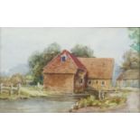 A.R.Q. (EARLY TWENTIETH CENTURY) WATERCOLOUR DRAWING 'Fishbourne Mill- Essex' initialled, titled