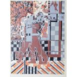 PHILIPPE NONE (TWENTIETH CENTURY) ARTIST SIGNED LIMITED EDITION COLOUR PRINT boxing match,'