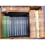CHARLES DICKENS - ten volumes uniformly bound Chapman & Halol printed by Virtue various