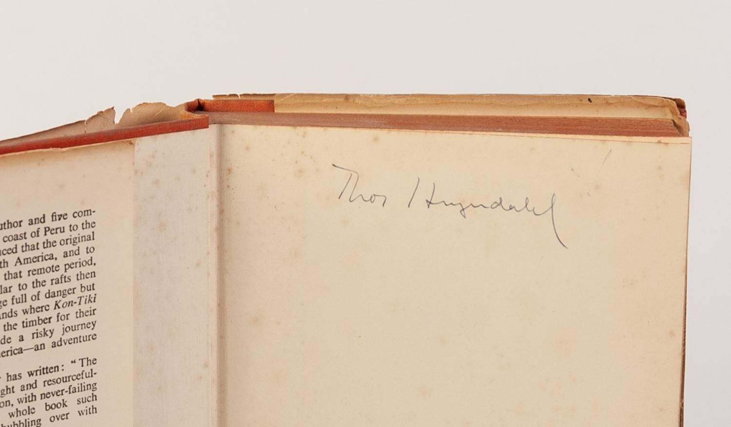 TRAVEL EXPLORATION-Thor Heyerdahl- The Kon Tiki Expedition, published by Allen Unwin, 1950 1st - Image 3 of 6