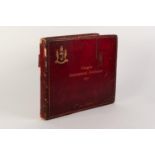 GLASGOW INTERNATIONAL EXHIBITION 1901- Photograph album bound in full leather with gilt titles and