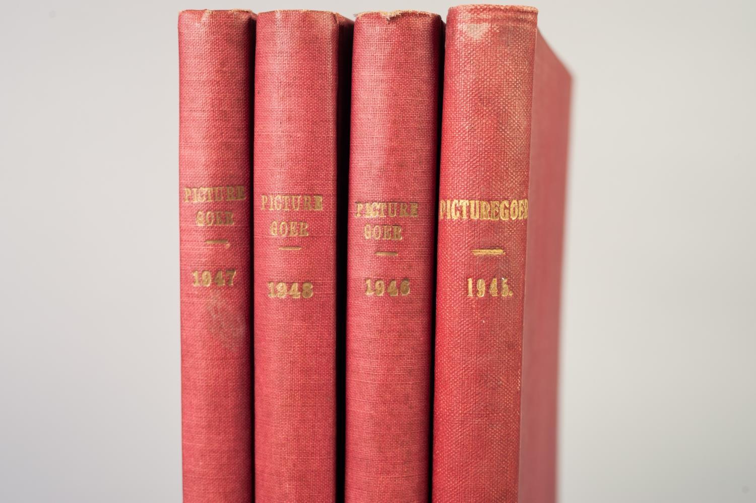 SMALL SELECTION OF PICTUREGOER ANNUALS, 1940s, bound in red cloth, 1945, 1946, 1947, 1948, various - Image 2 of 3