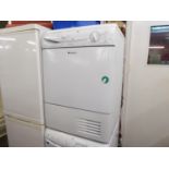A HOTPOINT TUMBLE DRYER CDT 00 WITH REVERSE ACTION, 33 1/2" HIGH, 23 1/2" WIDE