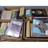 A SELECTION OF BOOKS RELATING TO GARDENING, VARIOUS KINGS OF ENGLAND, HISTORY ETC... (4 BOXES)