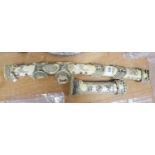 LATE 19th/EARLY 20th CENTURY JAPANESE, PROBABLY MARINE IVORY, SWORD HILT AND SCABBARD, blade absent,