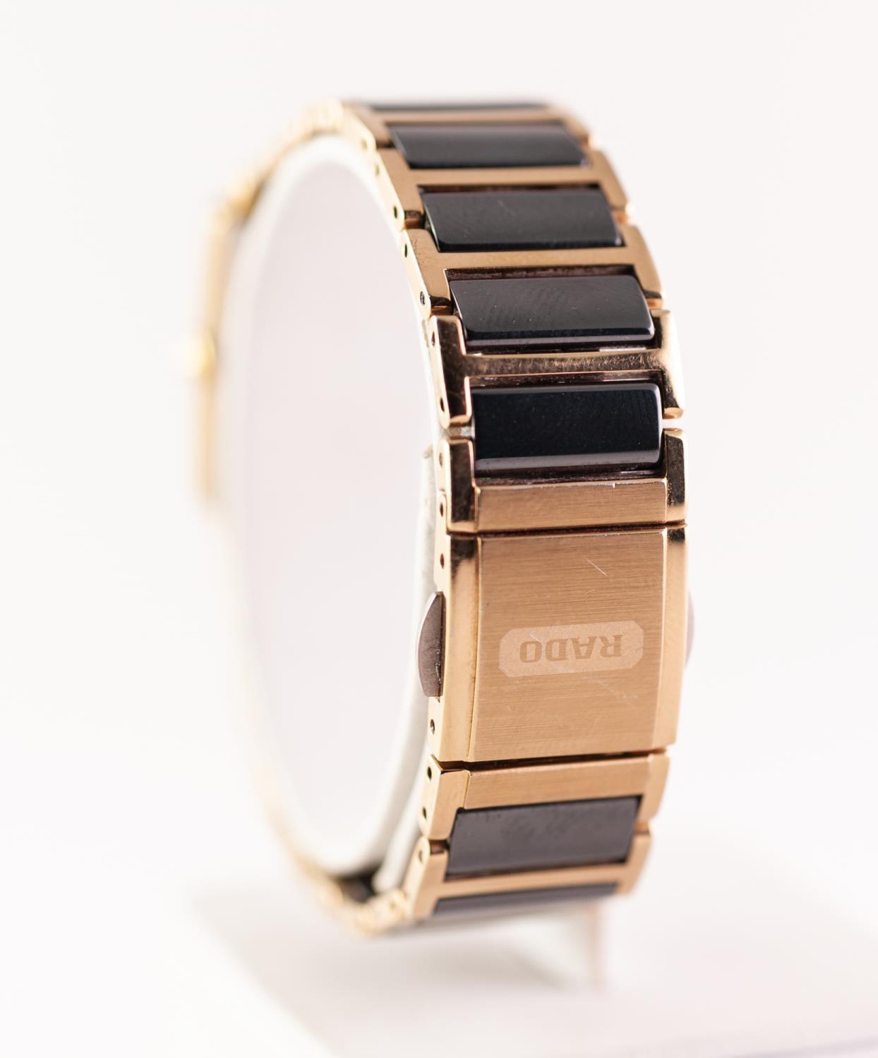A ladies Rado Jubile quartz wristwatch. Of bicolour design, the rectangular dial signed Rado with - Image 3 of 3