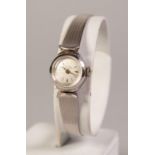 LADY'S FAVRE LEUBA GENEVE SWISS WRIST WATCH with mechanical movement small silvered dial with batons