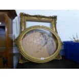 TWO GILT FRAMED PICTURE FRAMES (2)