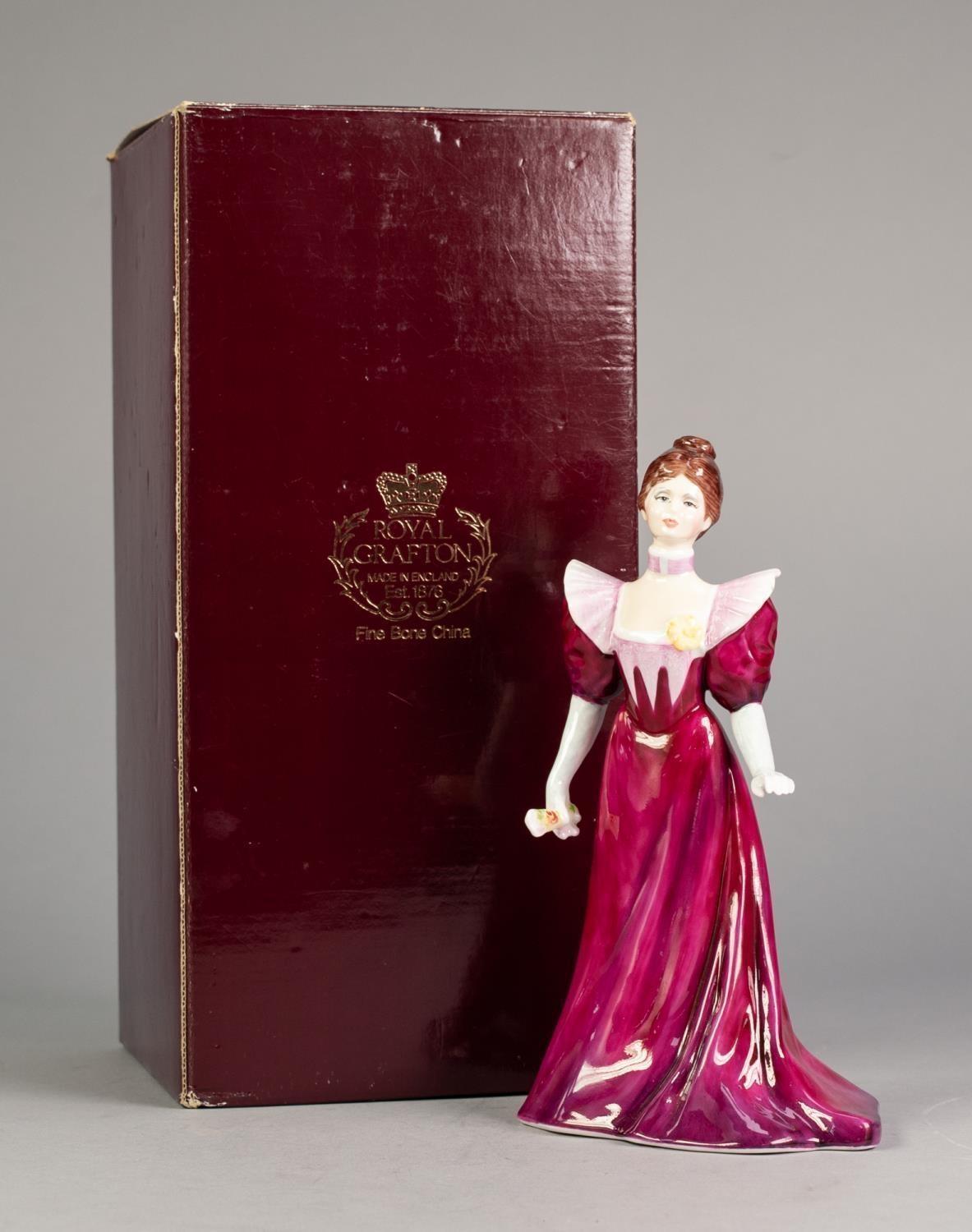 BOXED ROYAL GRAFTON CHINA FIGURE, ?REBECCA?, 8? (20.3cm) high, printed and painted marks