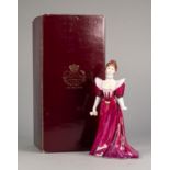 BOXED ROYAL GRAFTON CHINA FIGURE, ?REBECCA?, 8? (20.3cm) high, printed and painted marks
