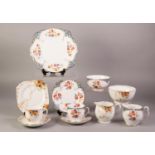 THIRTY NINE PIECE ROYAL ALBERT ?FLORETTE? PATTERN CHINA TEA SERVICE FOR TWELVE PERSONS, floral