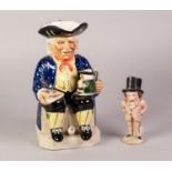 KEVIN FRANCIS LIMITED EDITION ?VIC SCHULER? POTTERY TOBY JUG, 8 ¾? (22.2cm) high, printed mark and