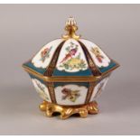 MODERN ROYAL WORCESTER BICENTENARY LIMITED EDITION, HAND PAINTED PORCELAIN BOWL AND COVER, of