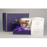 MODERN PARAGON PORCELAIN TWO HANDLED LOVING CUP, Royal Commemorative for the wedding of Princess