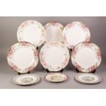 PAIR OF ROYAL ALBERT ?SILVER BIRCH? PATTERN CHINA CABINET PLATES, 8? (20.3cm) diameter, together