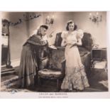 KITTY McSHANE and ARTHUR LUCAN, SIGNED BLACK AND WHITE PROMOTIONAL POSTCARD FOR ?OLD MOTHER