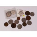 SELECTION OF EIRE (IRISH) COINAGE, includes three silver ten shilling pieces, 1966 (VG), one claw