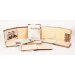 SIX VARIOUS CIRCA 1940's AUTOGRAPH BOOKS RELATING TO STARS OF STAGE AND SCREEN some alongside
