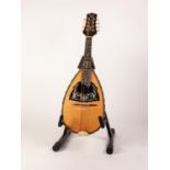 ANTONIOTSAI MODERN EIGHT STRING BOWL BACK MANDOLIN, the back painted with a mother teaching her